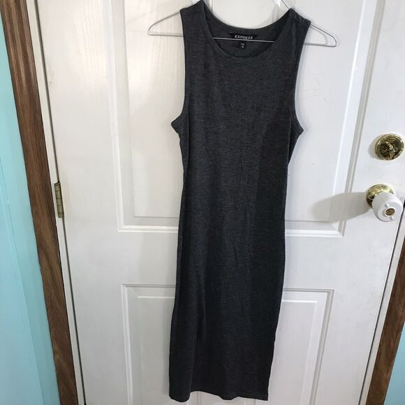 Express Dresses & Skirts - Express xs gray/black dress open back long